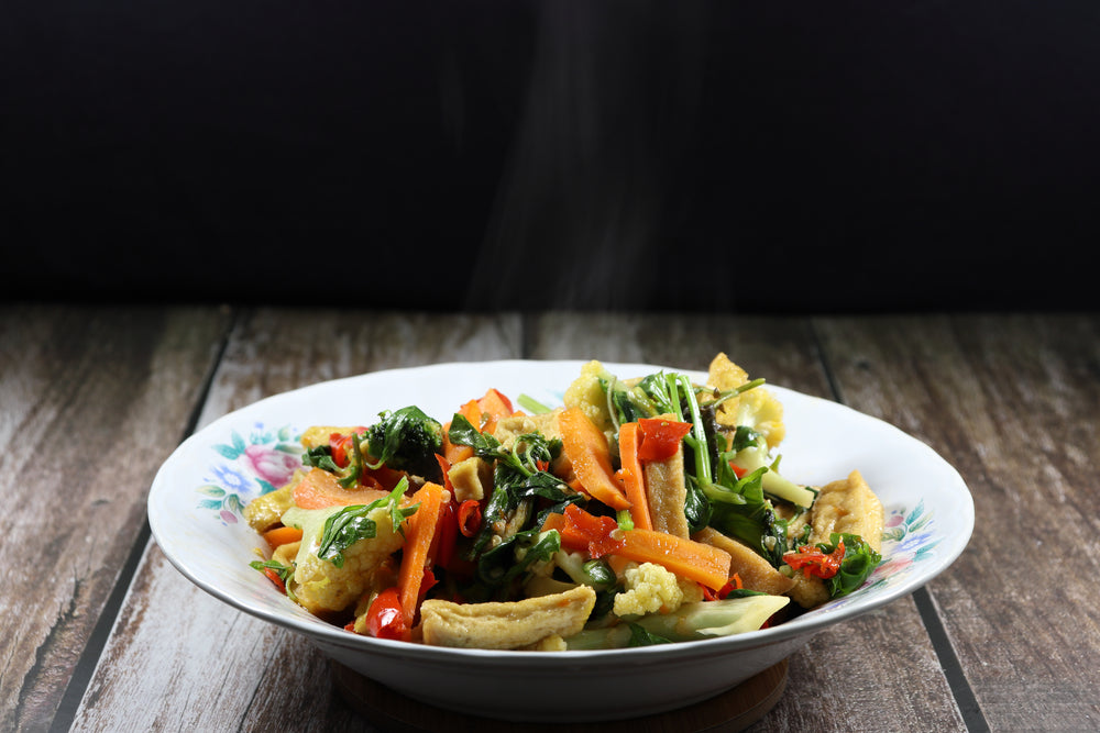 Casserole aux légumes et tofu au miso