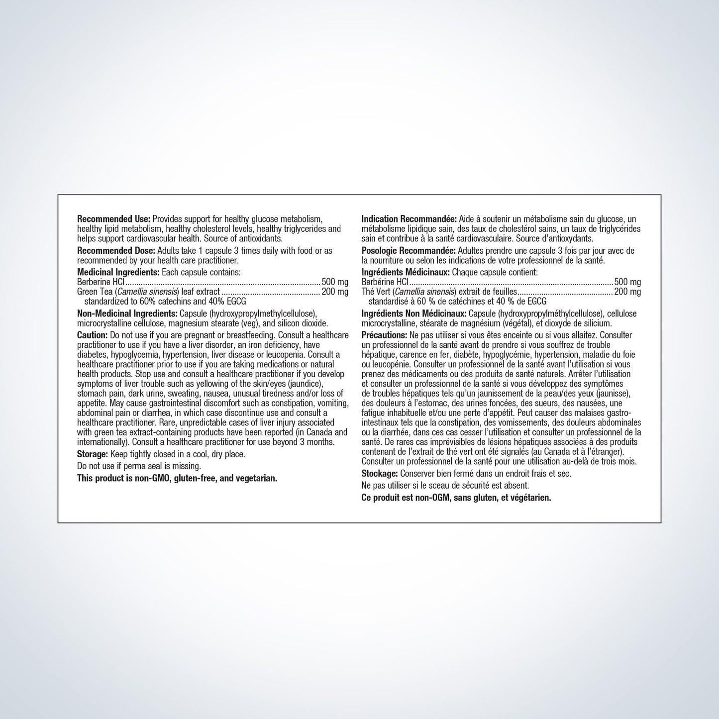 Berberine GT - Santé Cardiovasculaire