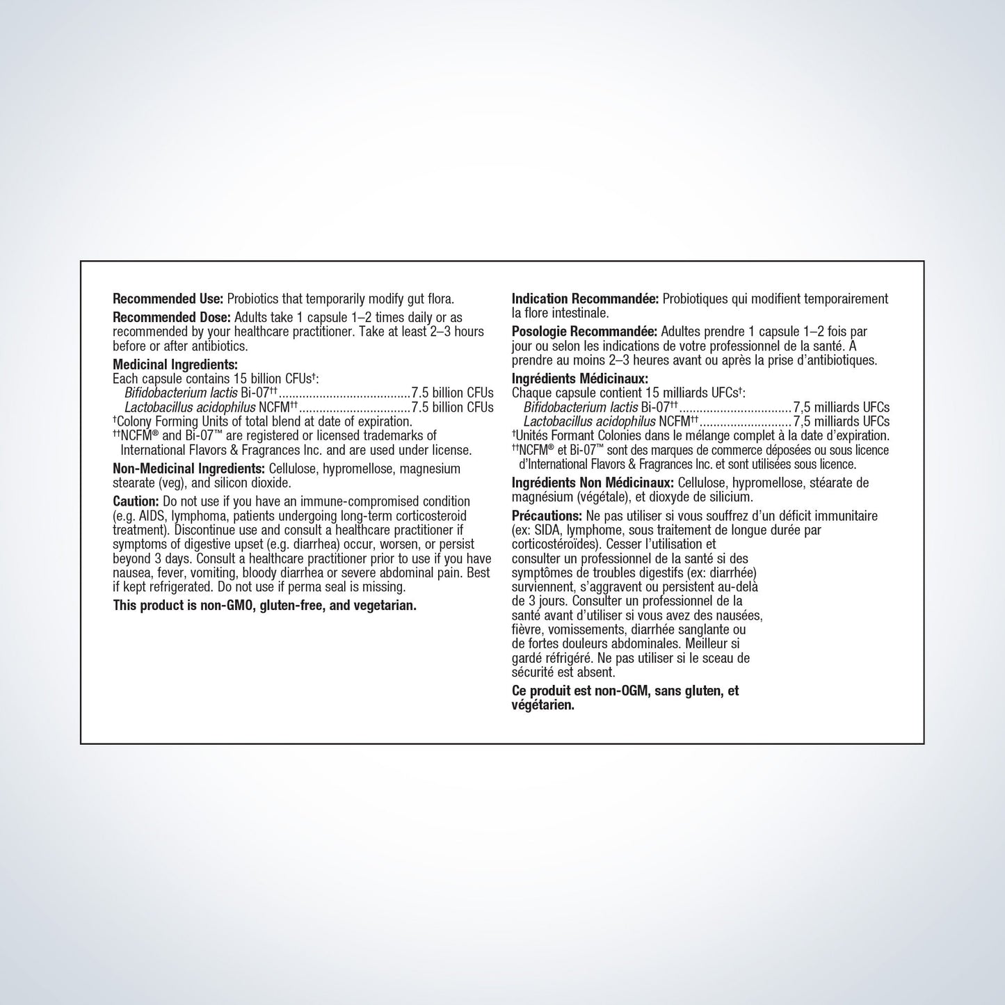 UltraFlora Balance Probiotic - Probiotiques pour l'équilibre intestinal