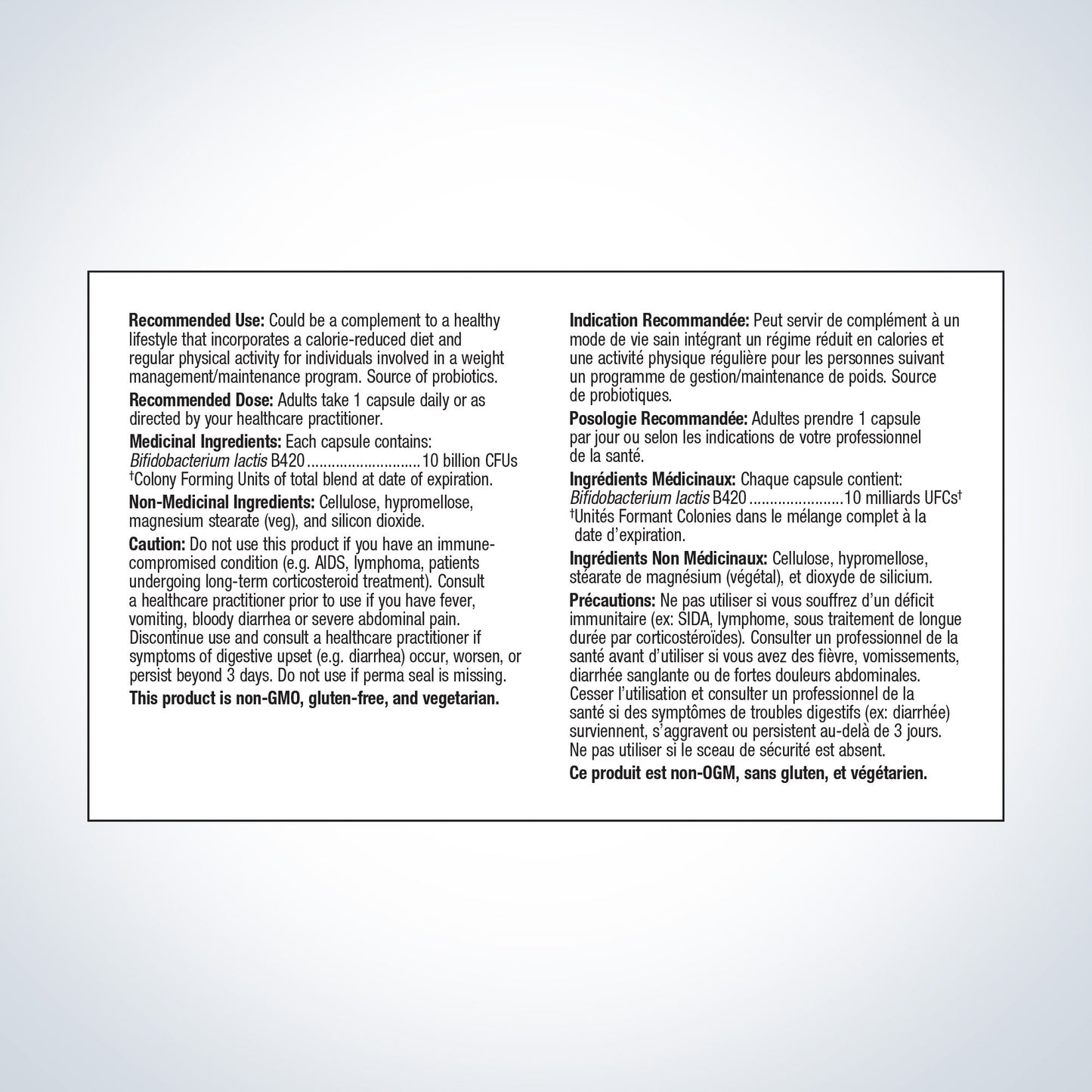 UltraFlora CONTROL Probiotic - Gestion du Poids