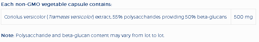 Coriolus Versicolor SAP - Extrait de Champignon