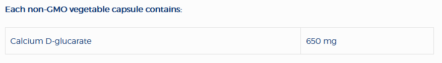 Calcium D-Glucarate SAP - Désintoxication Naturelle