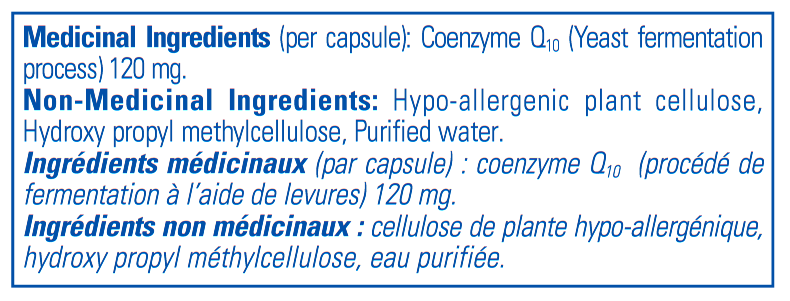 CoQ10 120 mg - Santé Cardiovasculaire