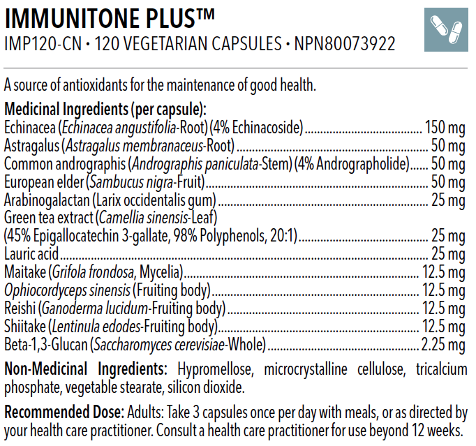Immunitone Plus - Soutien Immunitaire Naturel