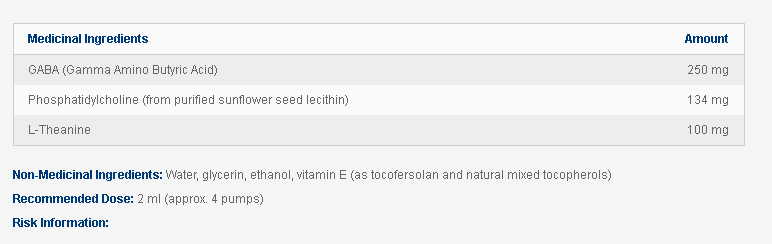 Liposomal Gaba avec L-Théanine - Calme Mental et Emotionnel