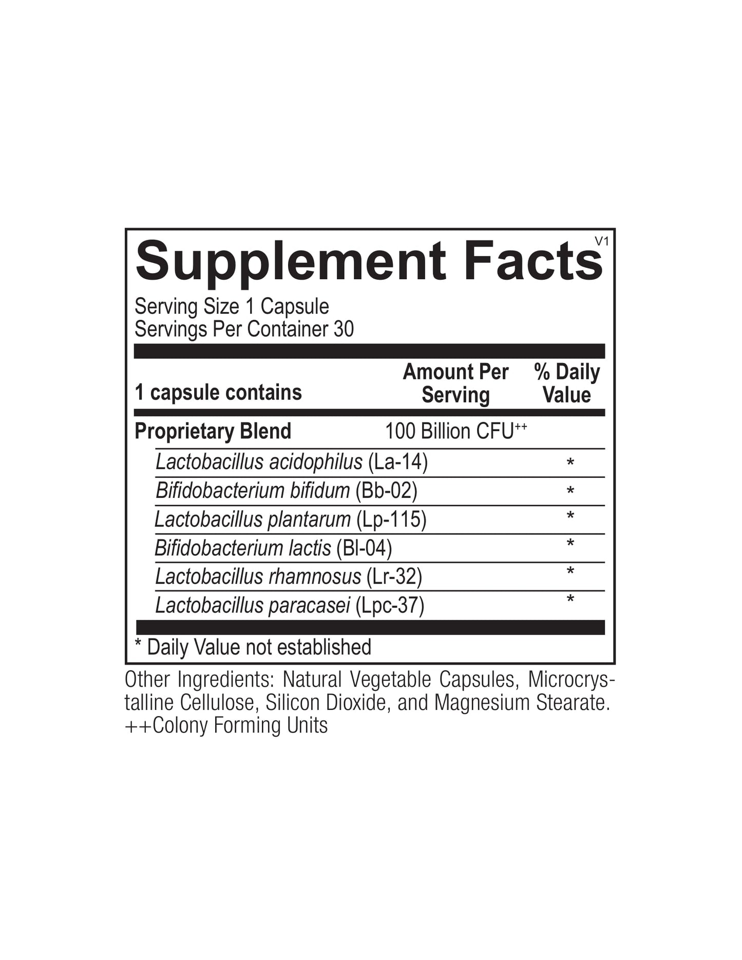 Ortho Biotic 100 - Support Intestinal et Gastro-intestinal