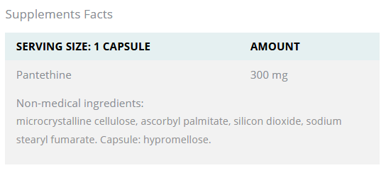 Pantéthine - La puissance de la vitamine B5 active