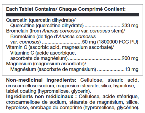 Quercetin Bromelain Complex - Une Formule Antioxydante Unique