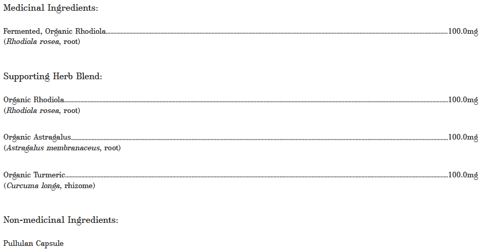 Rhodiola Vivant - Endurance Mentale et Physique