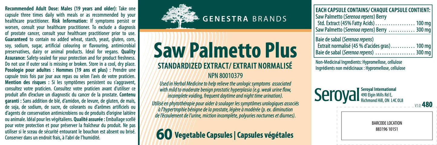 Saw Palmetto Plus - Santé Prostatique