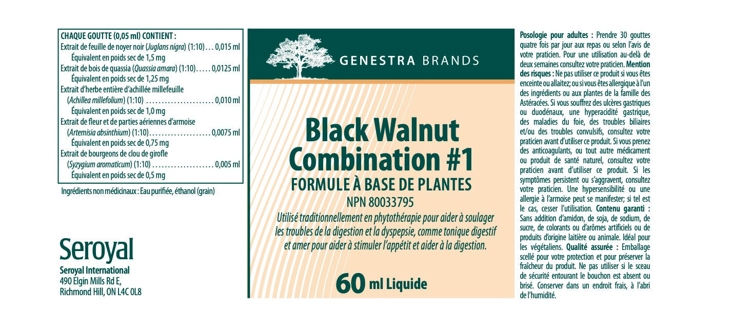 Black Walnut Combination #1 - Soutien Digestif