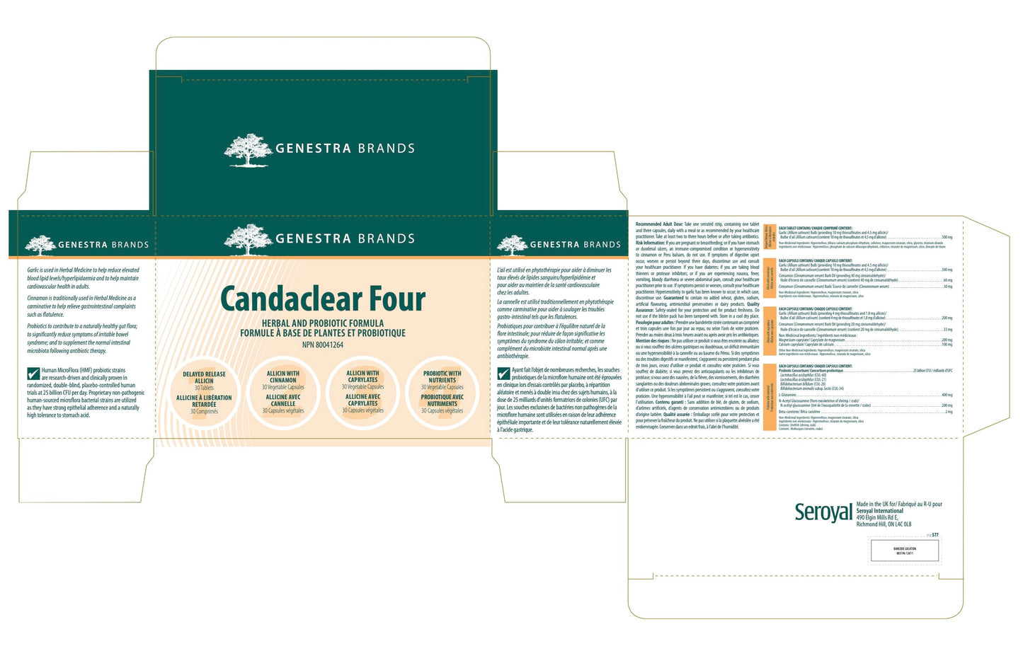 Candaclear Four – Support Digestif et Immunitaire Avancé