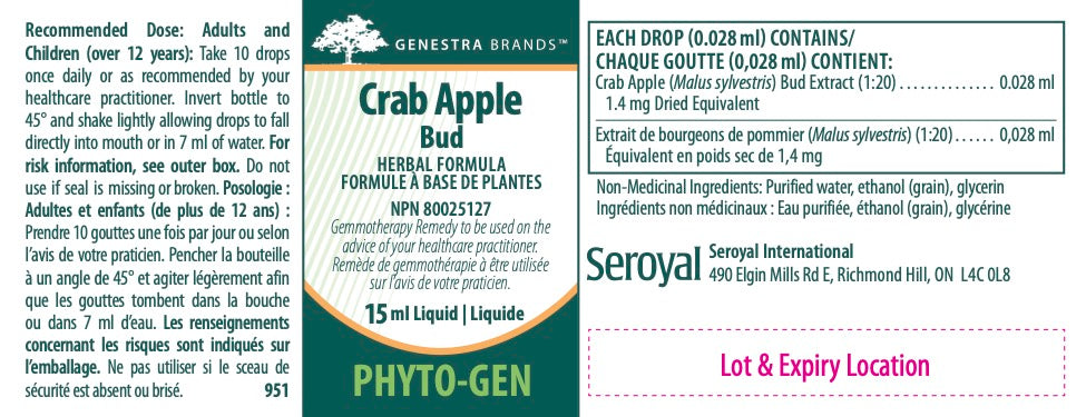 Crab Apple Bud – Concentré de Phytoembryothérapie