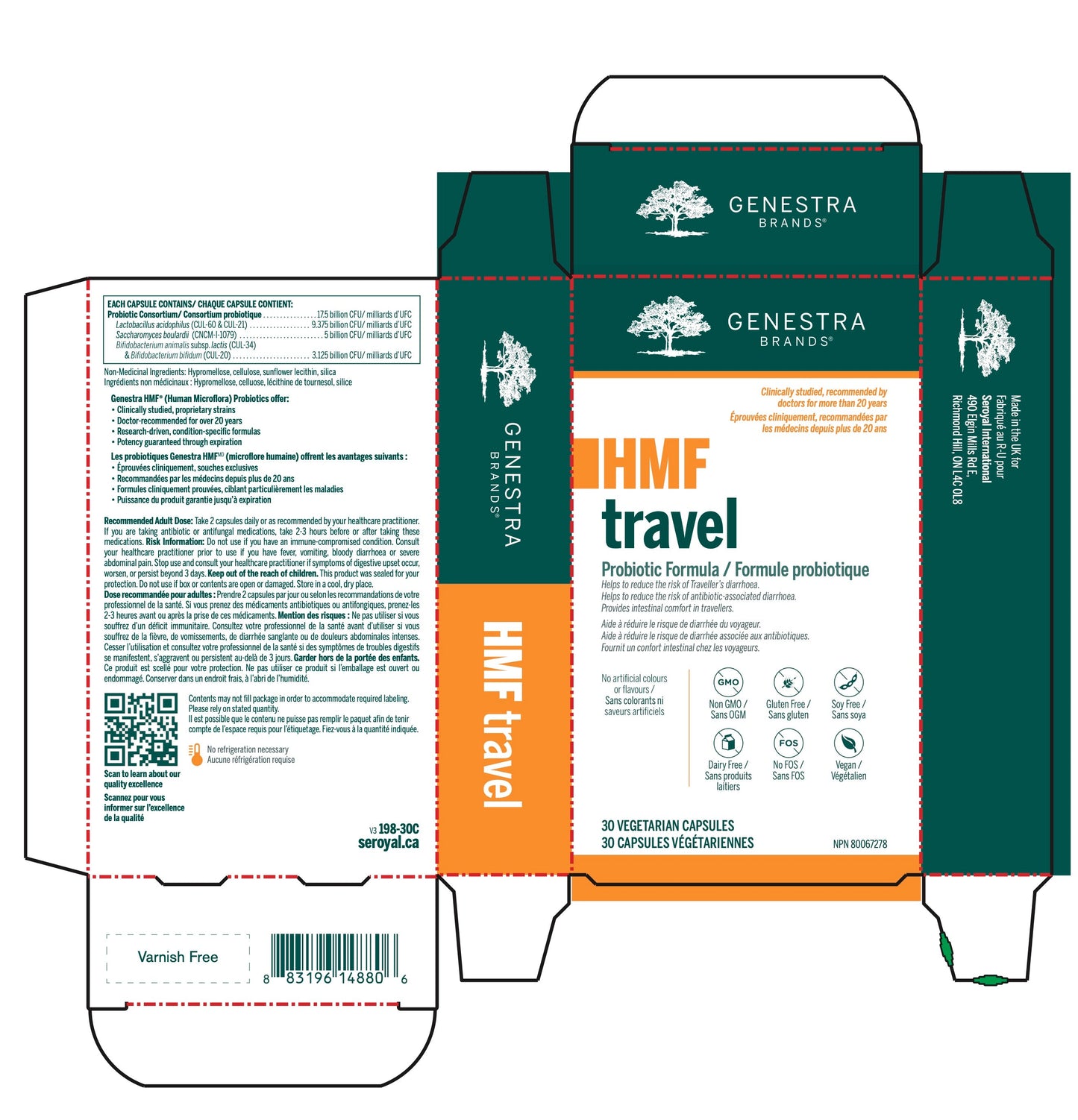 HMF Travel – Support Probiotique pour Voyageurs