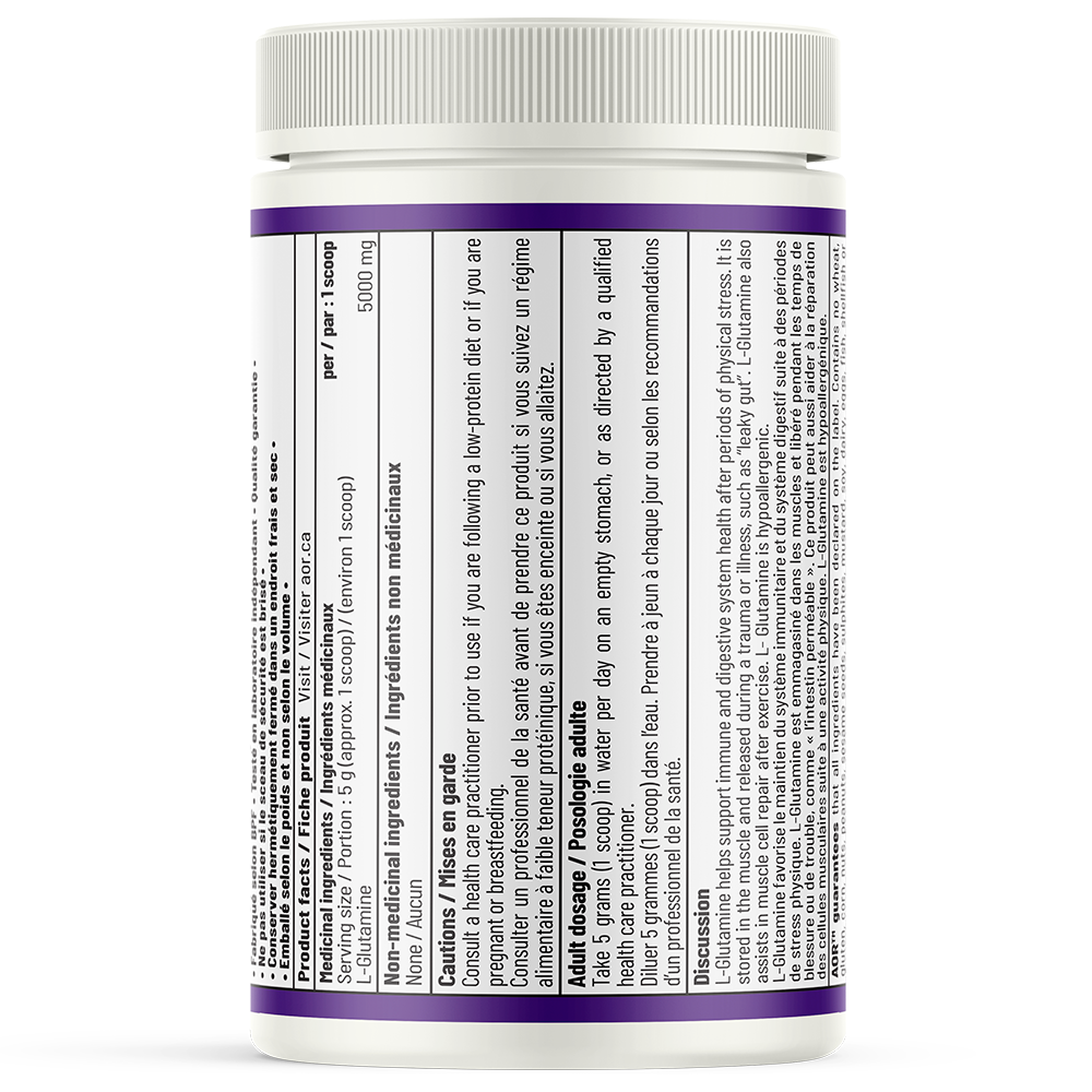 Poudre L-Glutamine. Renforcez votre bien-être avec la glutamine