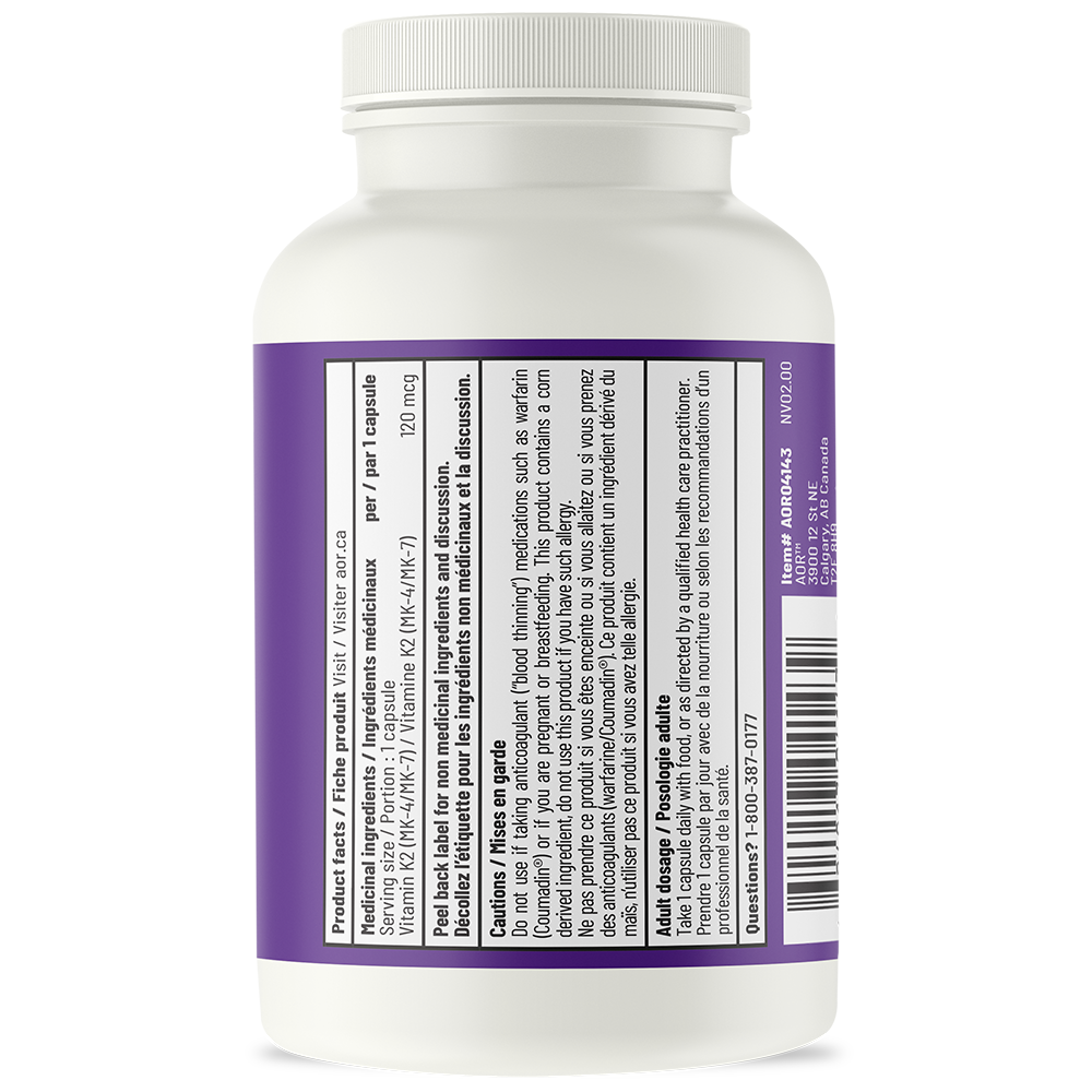 Vitamine K2 - Pour une santé osseuse et cardiovasculaire