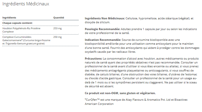 Inflavanoid - Curcumine Biodisponible