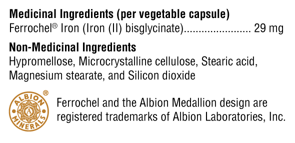 Glycinate de fer - Carence en Fer et Soutien des Globules Rouges