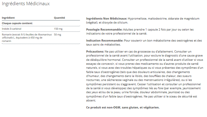 Meta I 3 C - Soutien œstrogènes