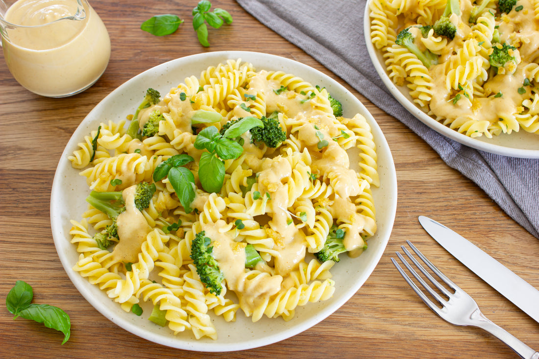 Pâtes à la sauce crémeuse aux légumes