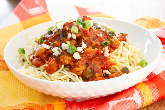 Sauce à spaghetti au tempeh et légumes