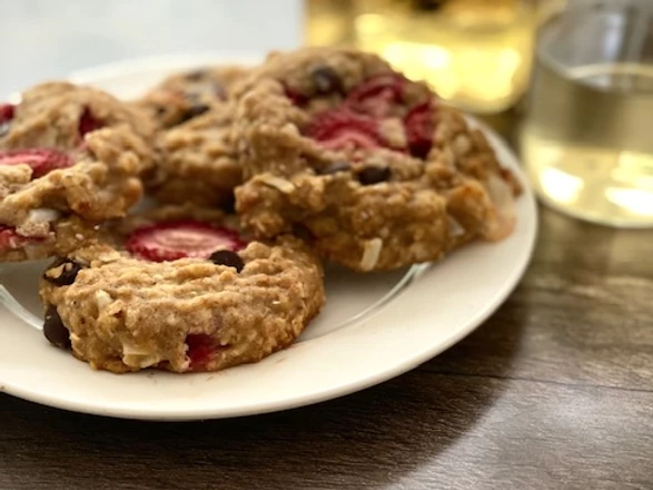 Succulentes galettes végétaliennes aux fraises