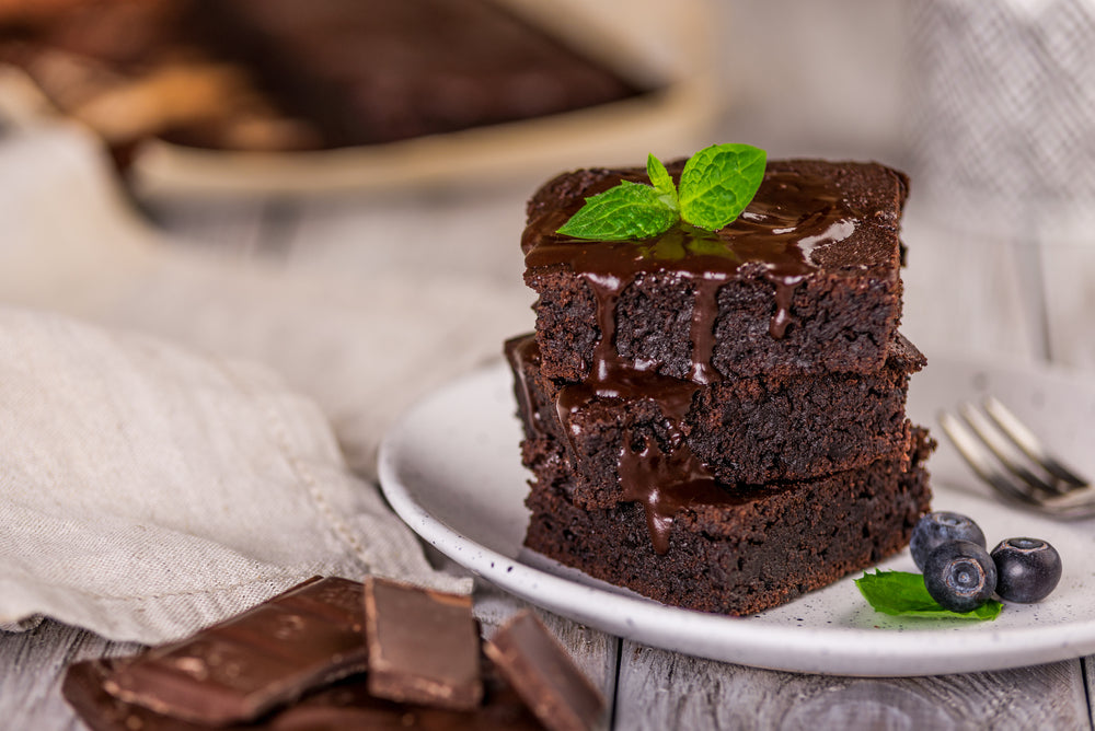 Carrés sans gluten aux cerises et chocolat noir végane