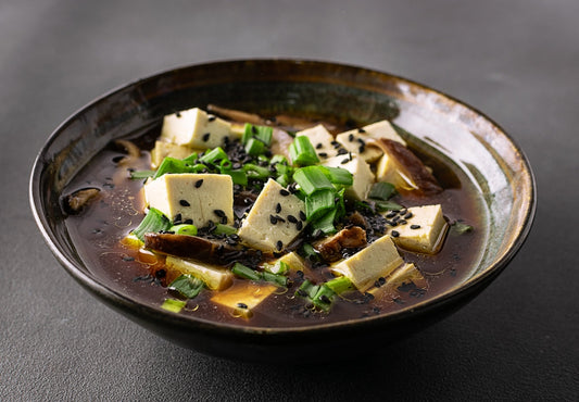 Soupe repas nourrissante aux champignons et miso😋