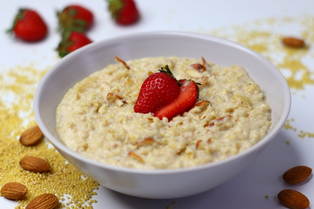Crème de millet aux fruits😋
