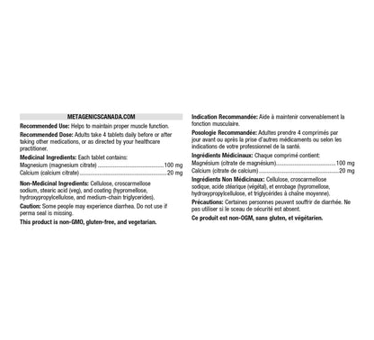 Magnesium Citrate (Anciennement Mag Citrate) - Soutien musculaire essentiel