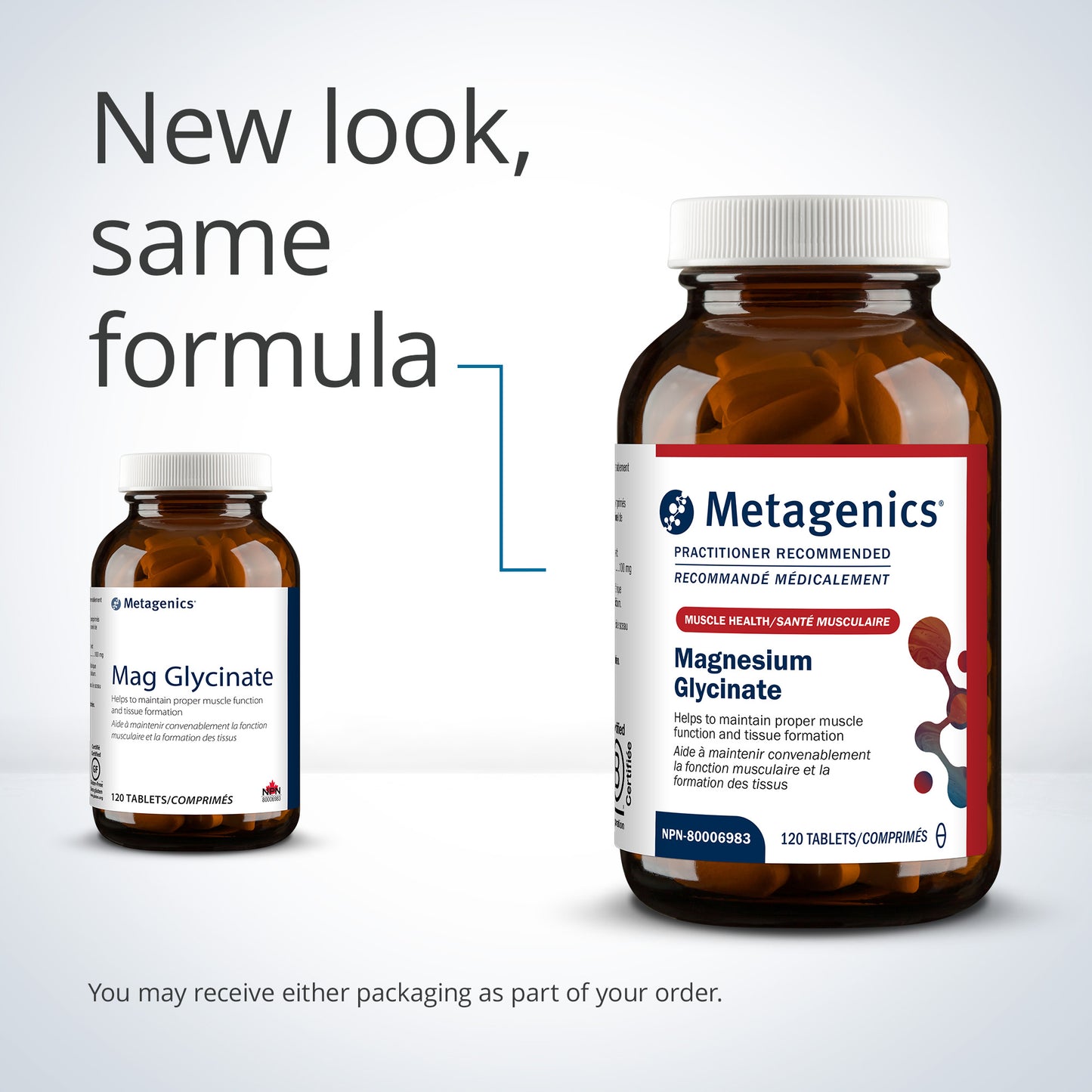 Magnesium Glycinate (Anciennement Mag Glycinate) - Soutien pour des muscles et des tissus sains
