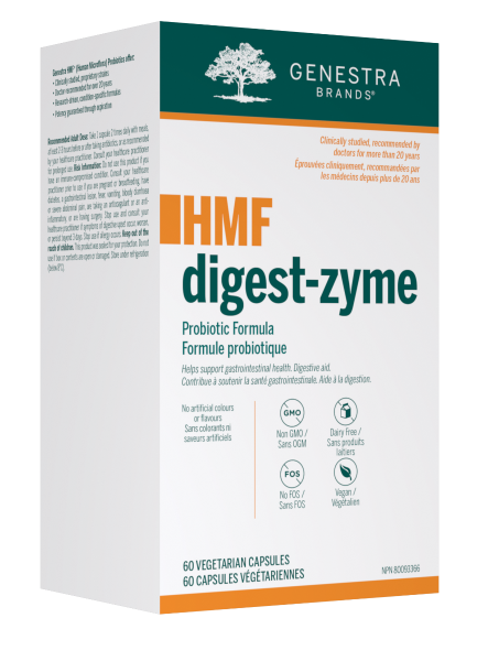 HMF Digest-zyme – Enzymes et Probiotiques pour la Digestion