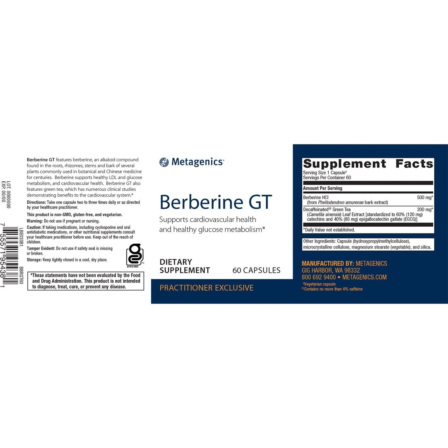 Berberine GT - Santé Cardiovasculaire