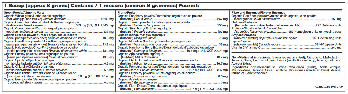 Organic Greens & Reds - Boostez Votre Santé