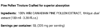 Pine Pollen Lodgepole - Un Trésor Naturel de Vitalité