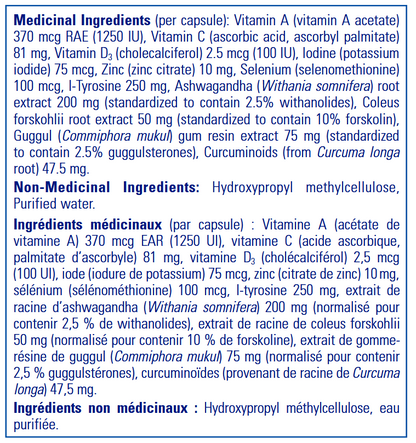 Thyroid Support Complex - le Bien-être de la Thyroïde