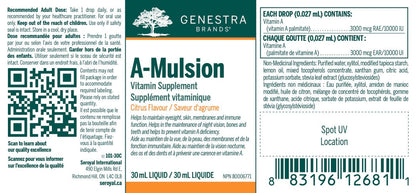 A-Mulsion : Vitamine A Liquide pour une Bonne Santé