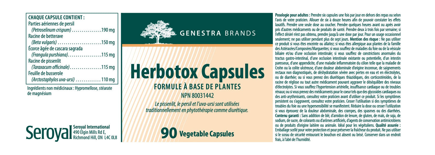 Herbotox Capsules  – Support Diurétique Naturel