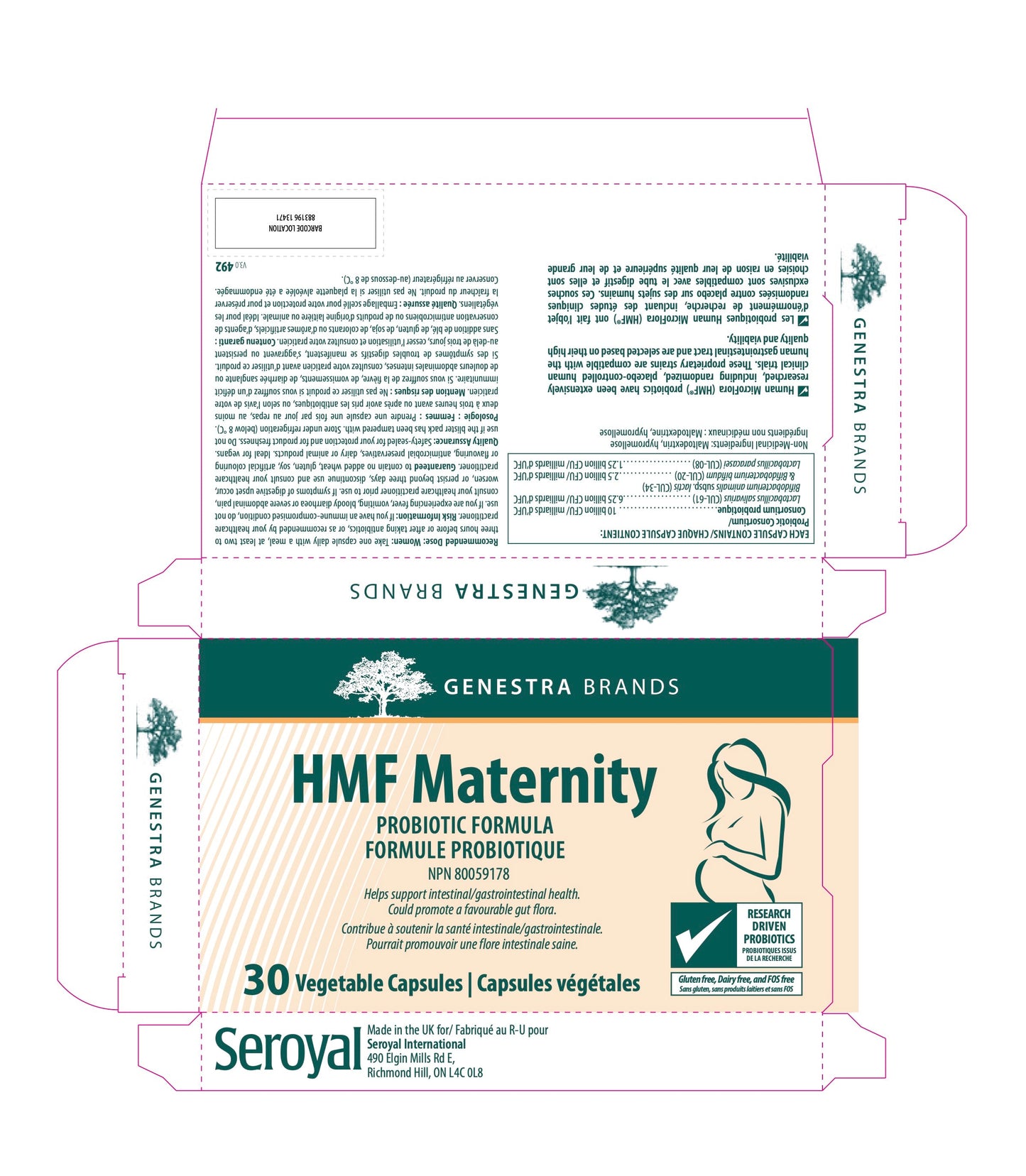HMF Maternity – Probiotiques Sécuritaires pour la Grossesse