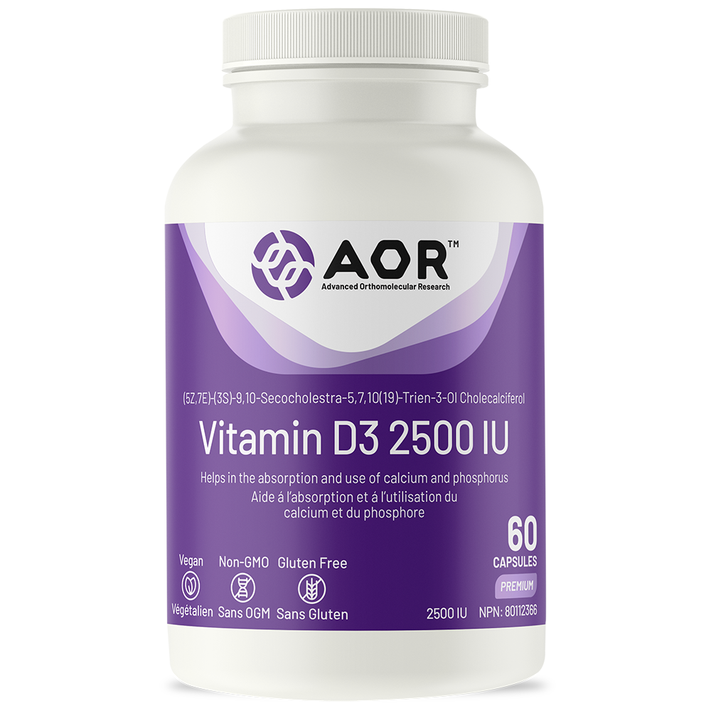 Vitamin D3 2500 UI - La lumière du soleil dans une capsule