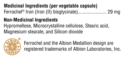 Glycinate de fer - Carence en Fer et Soutien des Globules Rouges